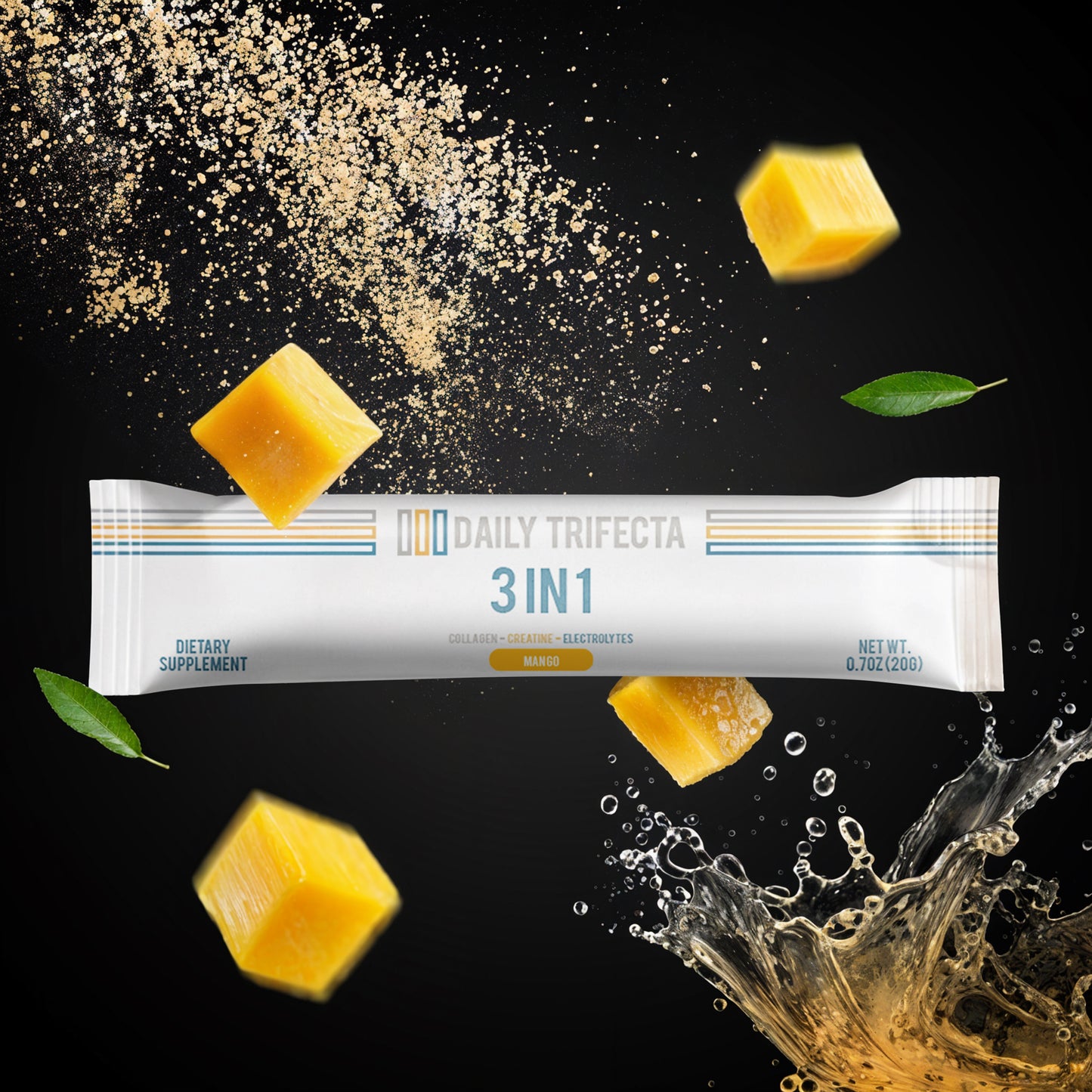 Daily Trifecta - Collagen, Creatine & Electrolyte 3 in 1 Stick Packs (Box of 30)