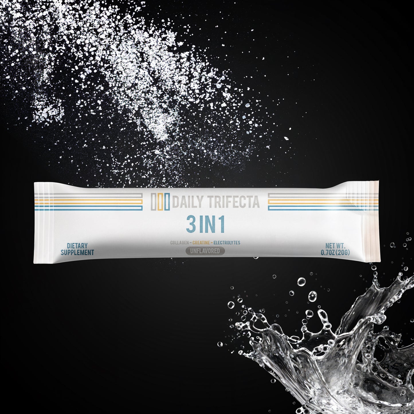 Daily Trifecta - Collagen, Creatine & Electrolyte 3 in 1 Stick Packs (Box of 30)