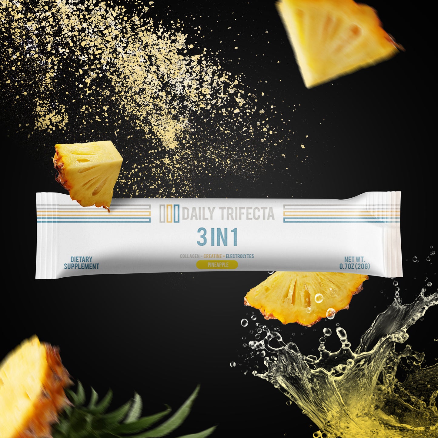 Daily Trifecta - Collagen, Creatine & Electrolyte 3 in 1 Stick Packs (Box of 30)